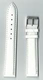 Ремень кожаный, 20 мм, Anaconda (удлиненный, белый)