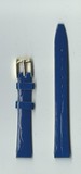 Ремень кожаный, 12 мм, Kroko (синий)