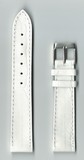 Ремень кожаный, 18 мм, Kroko (белый)