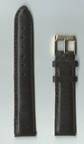 Ремень кожаный, 18 мм, Kroko (темно-коричневый)