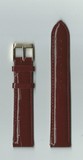 Ремень кожаный, 20 мм, Kroko (красный бордо)