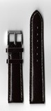 Ремень кожаный, 18 мм, Lezar (темно-коричневый, удлиненный)