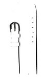 Ремень кожаный, 12 мм, Straps (классический) (белый)