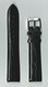 Ремень кожаный, 20 мм, Kroko (удлиненный, черный)   PREMIUM
