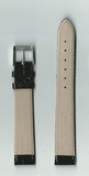 Ремень кожаный, 18 мм, Kroko (черный, удлиненный )