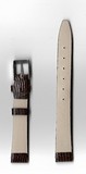 Ремень кожаный, 12 мм, Lezar (темно-коричневый )   PREMIUM