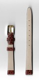 Ремень кожаный, 10 мм, Piton (красный бордо )   PREMIUM
